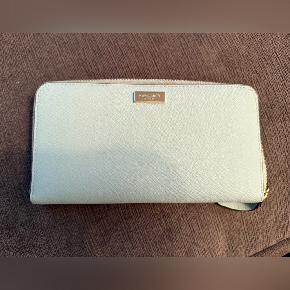 Kate Spade Sky Blue Zip Wallet